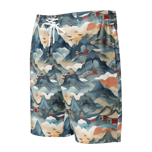 Azure Pilgrimage on a Men's Board Shorts