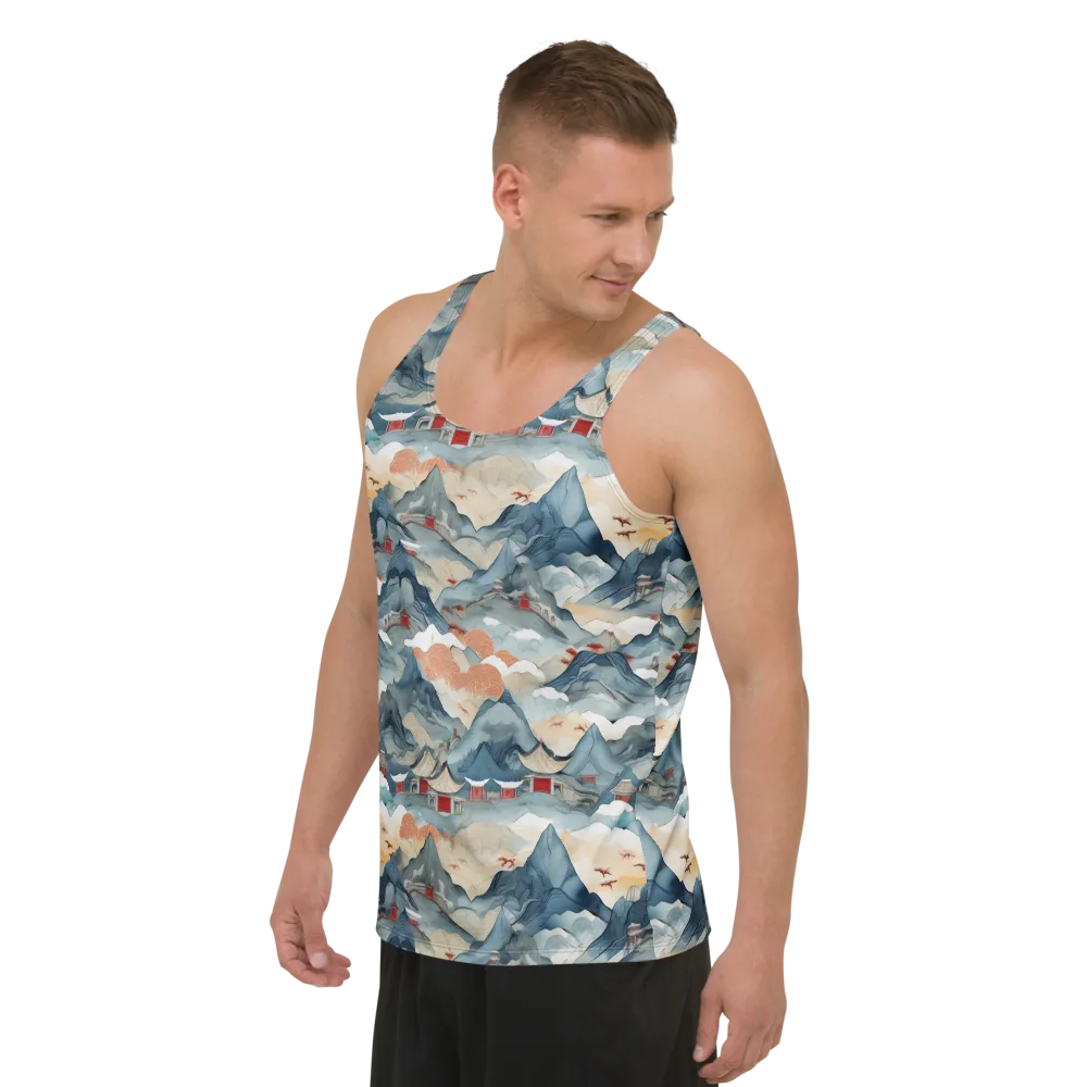 Azure Pilgrimage on Men's Tank Top — Left Front