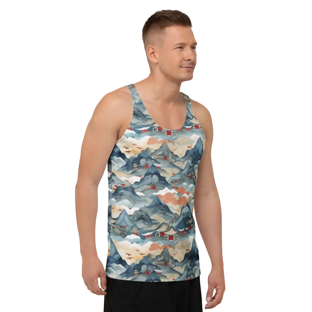 Azure Pilgrimage on Men's Tank Top — Right Front