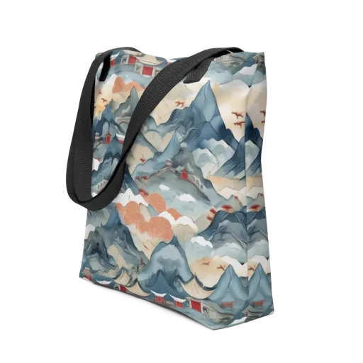 Azure Pilgrimage on a Tote Bag