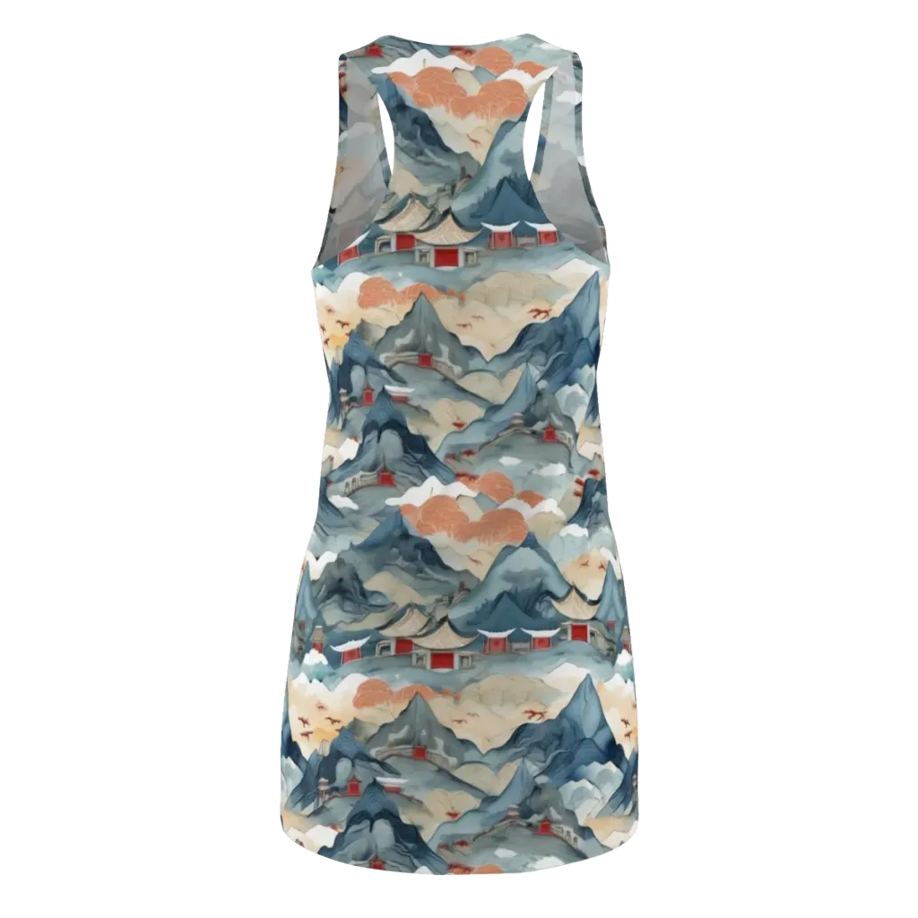 Azure Pilgrimage on Racerback Dress — Back