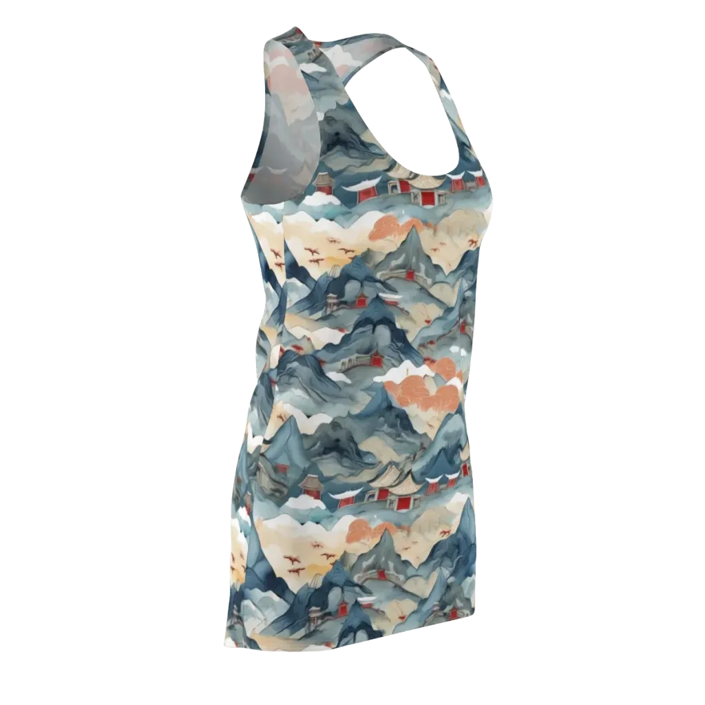 Azure Pilgrimage on Racerback Dress — Front Side