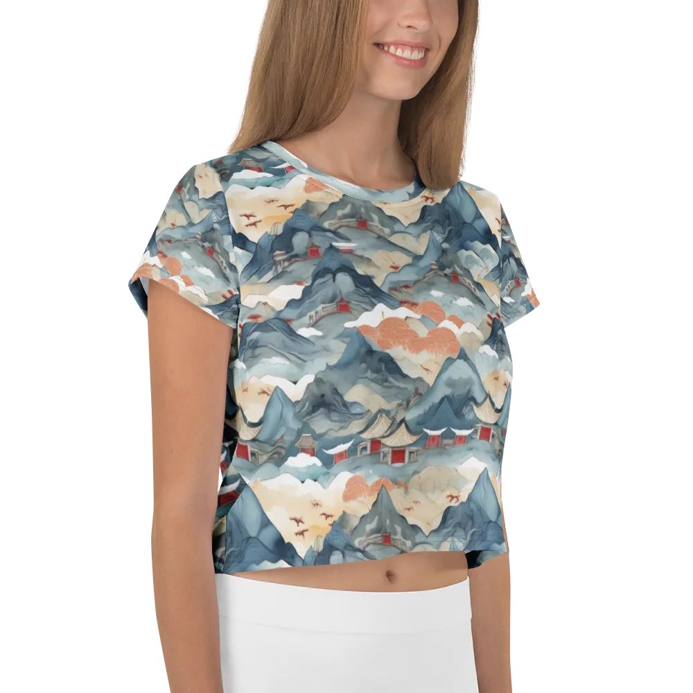 Azure Pilgrimage on Crop Tee — Right