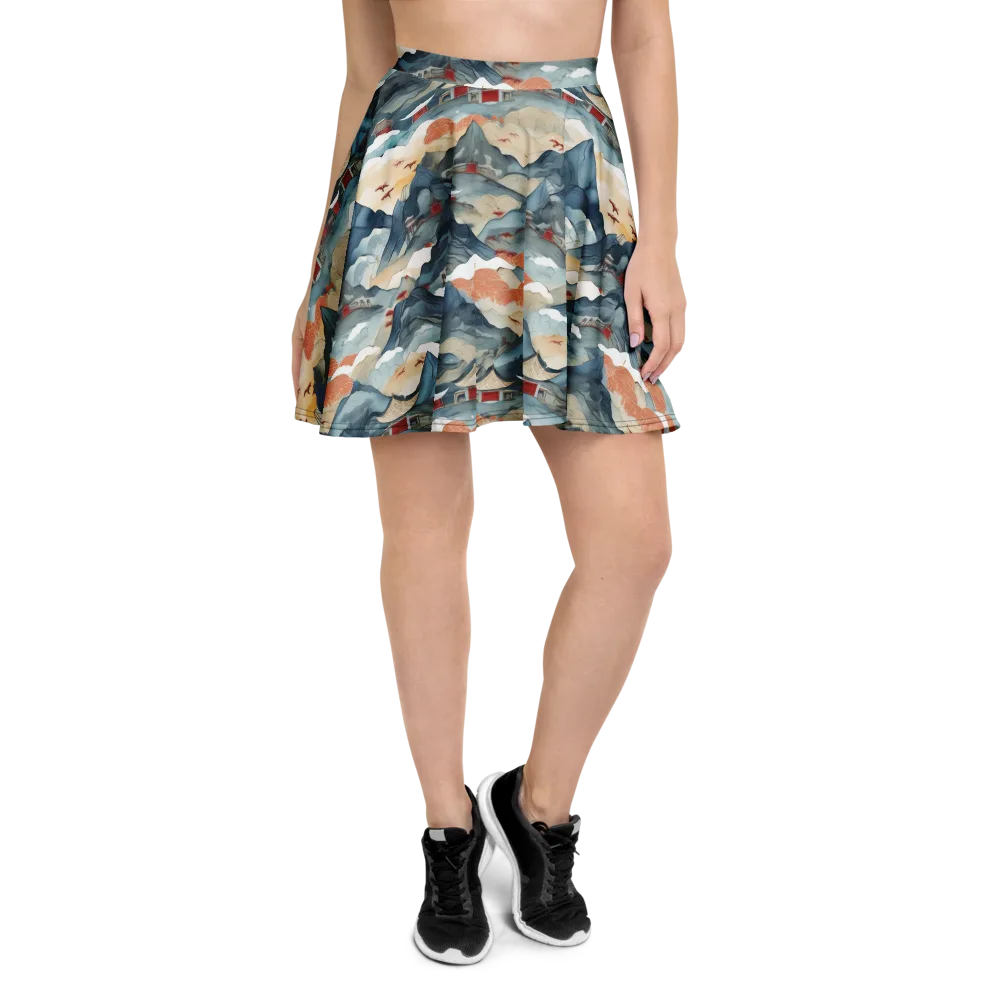 Azure Pilgrimage on Skater Skirt — Front