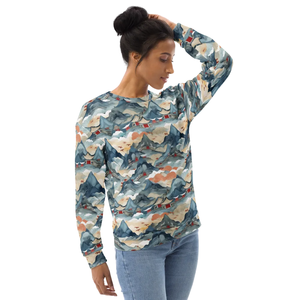 Azure Pilgrimage on Sweatshirt — Right Front