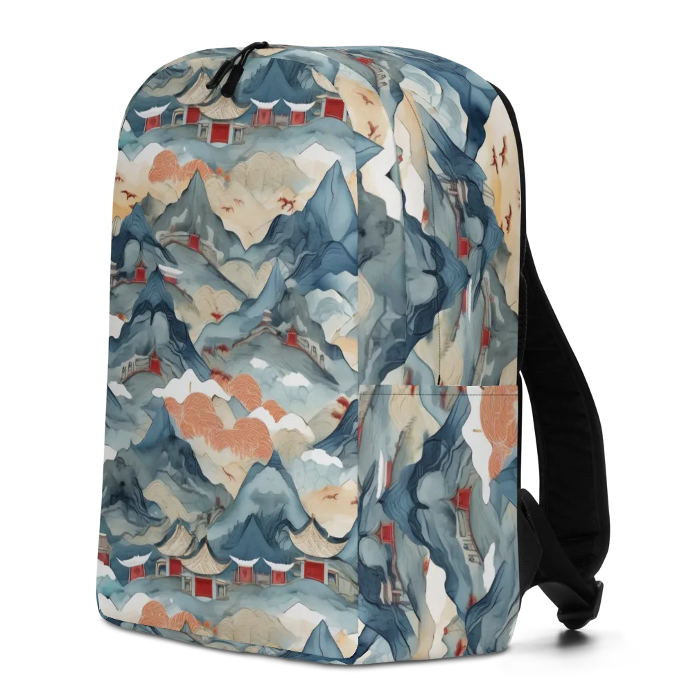 Azure Pilgrimage on Minimalist Backpack — Left