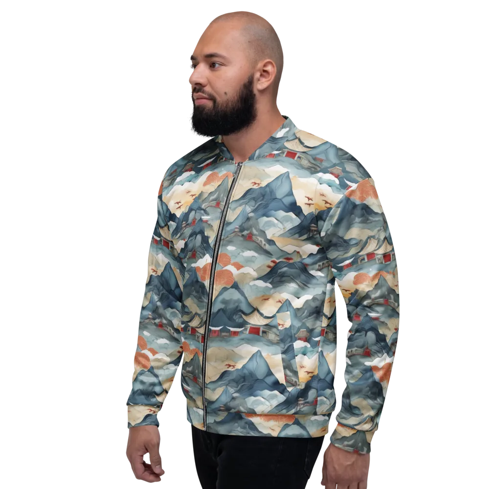 Azure Pilgrimage on Bomber Jacket — Left