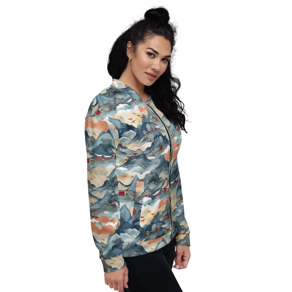 Azure Pilgrimage on Bomber Jacket — Right