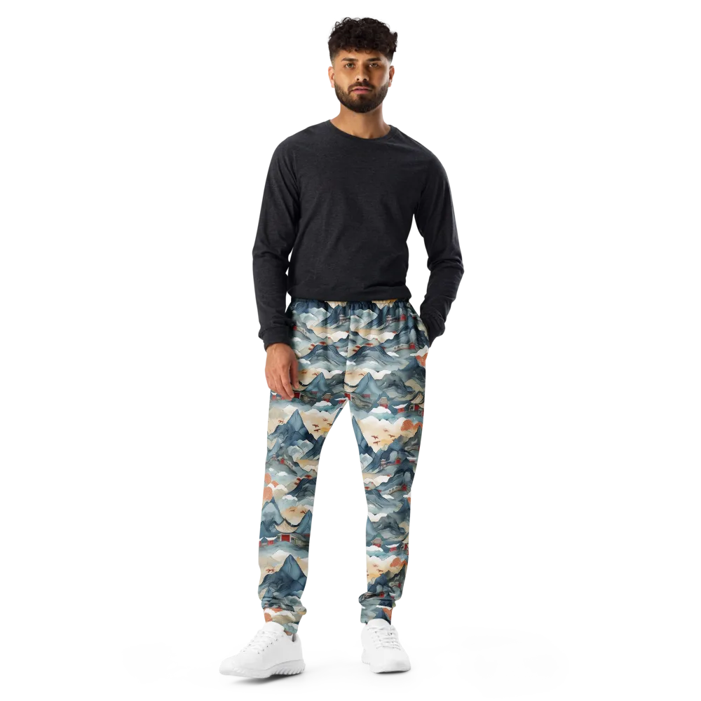 Azure Pilgrimage on Men's Joggers — Front