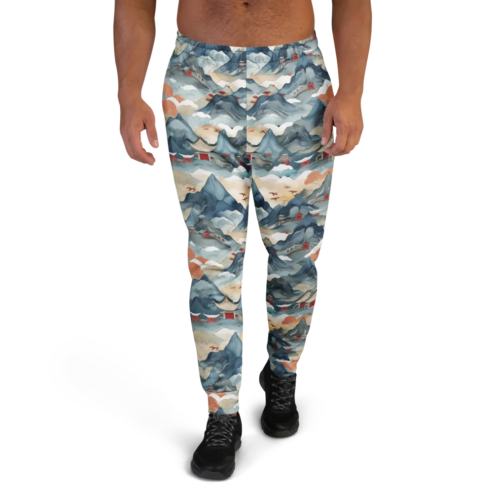 Azure Pilgrimage on Men's Joggers — Front