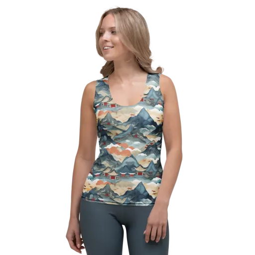 Azure Pilgrimage on a Women's Tank Top