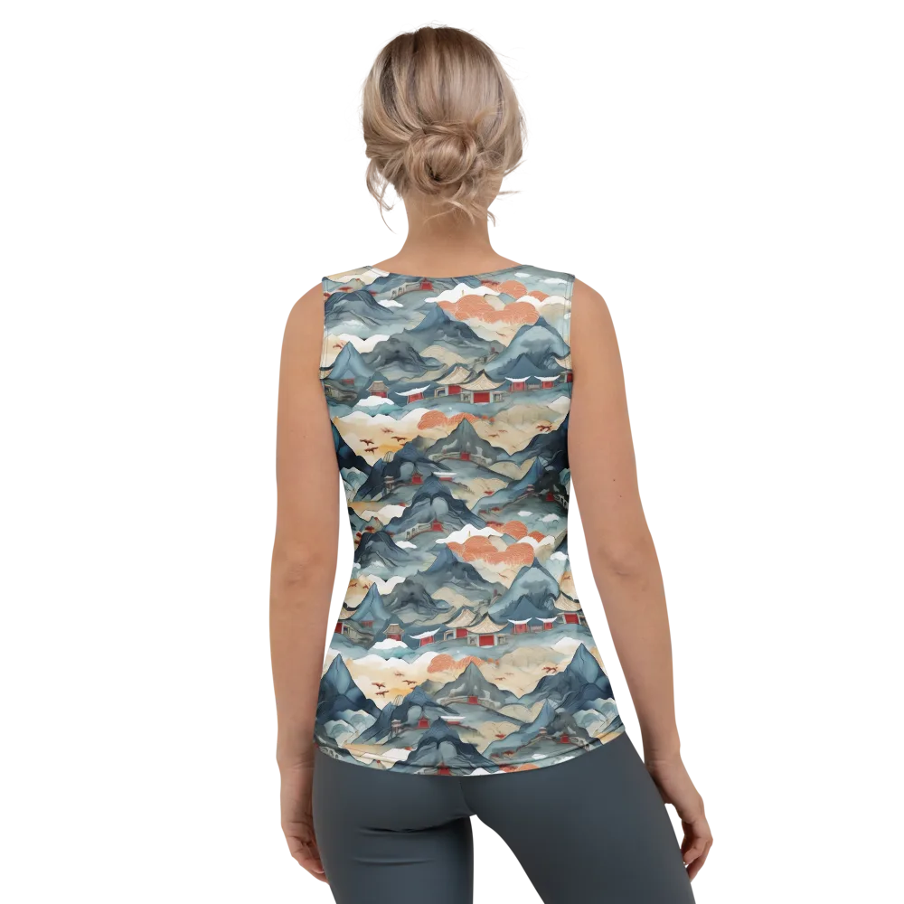 Azure Pilgrimage on Women's Tank Top — Back