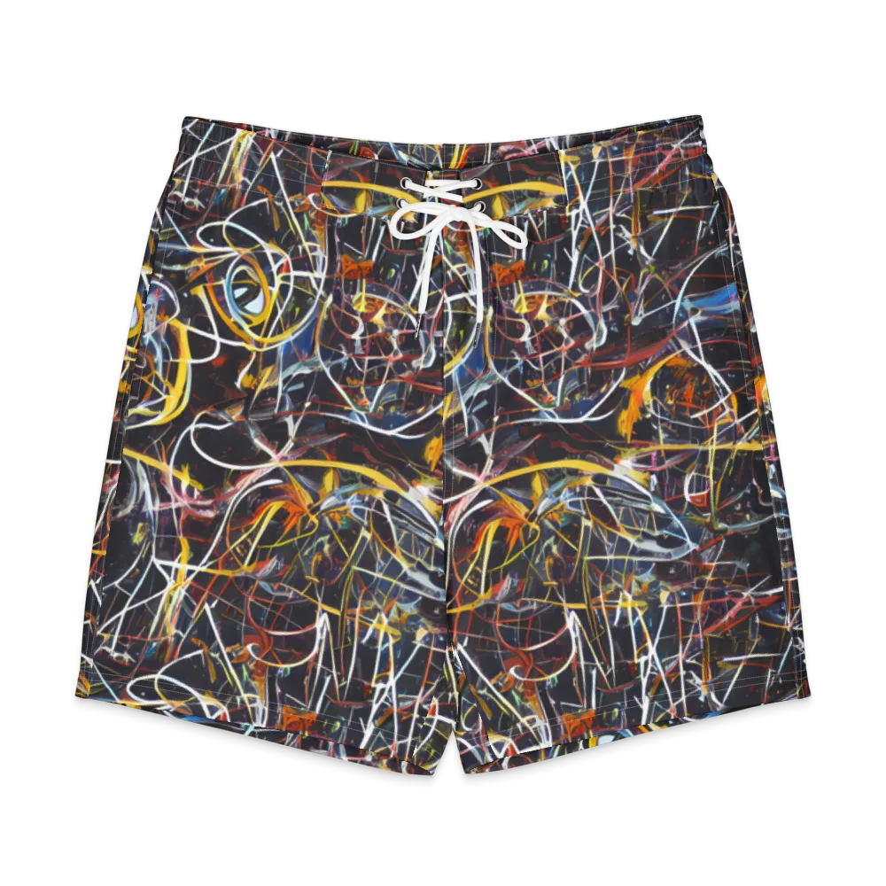 Brown Surge on Men's Board Shorts — Front