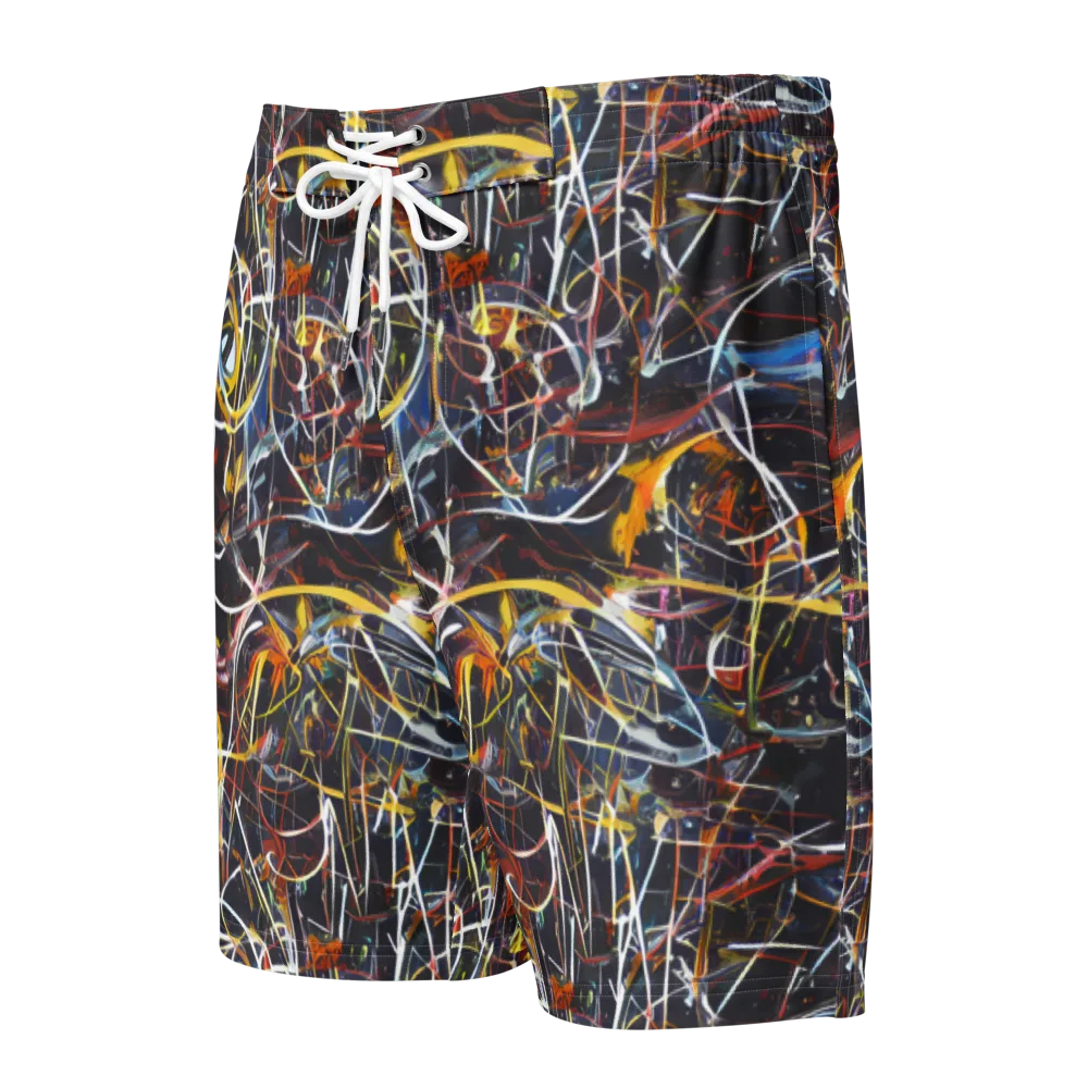 Brown Surge on Men's Board Shorts — Front