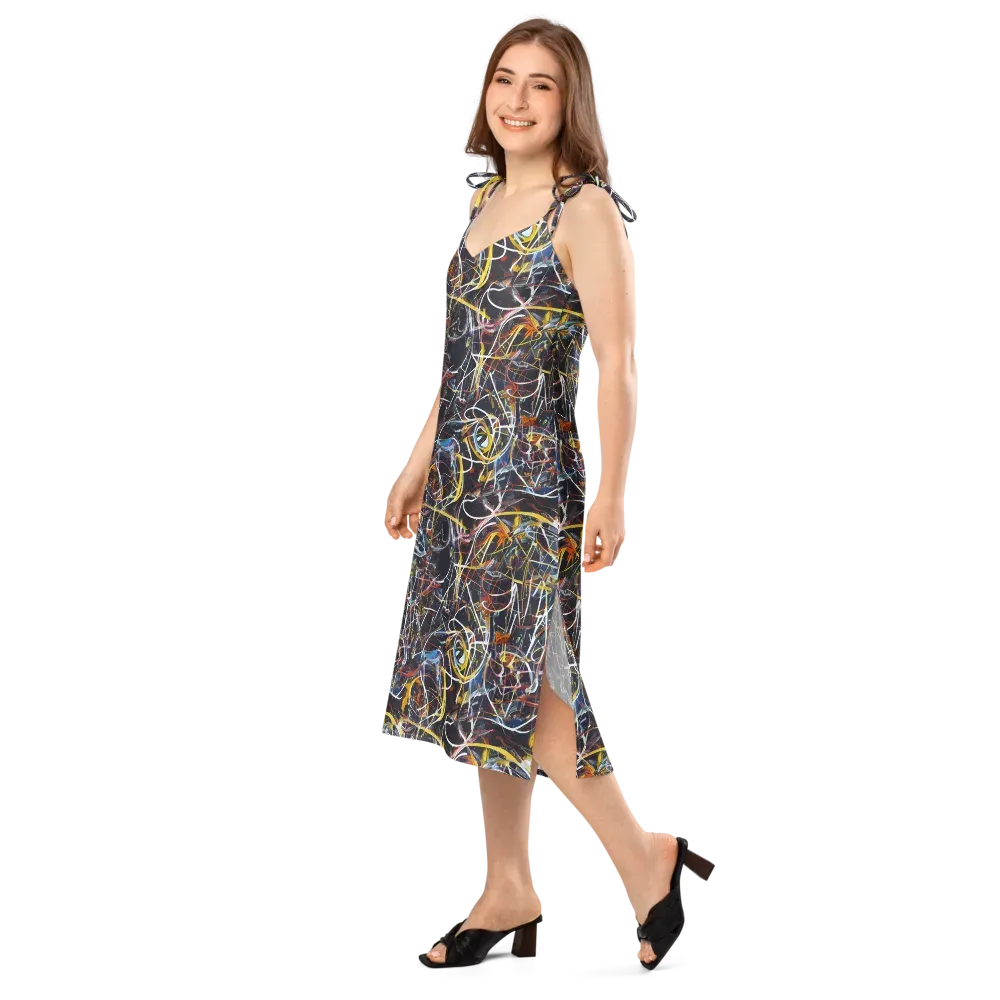 Brown Surge on Slip Dress — Left Front