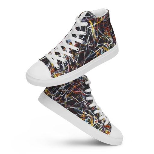 Brown Surge on a Women's High Top Canvas Shoes