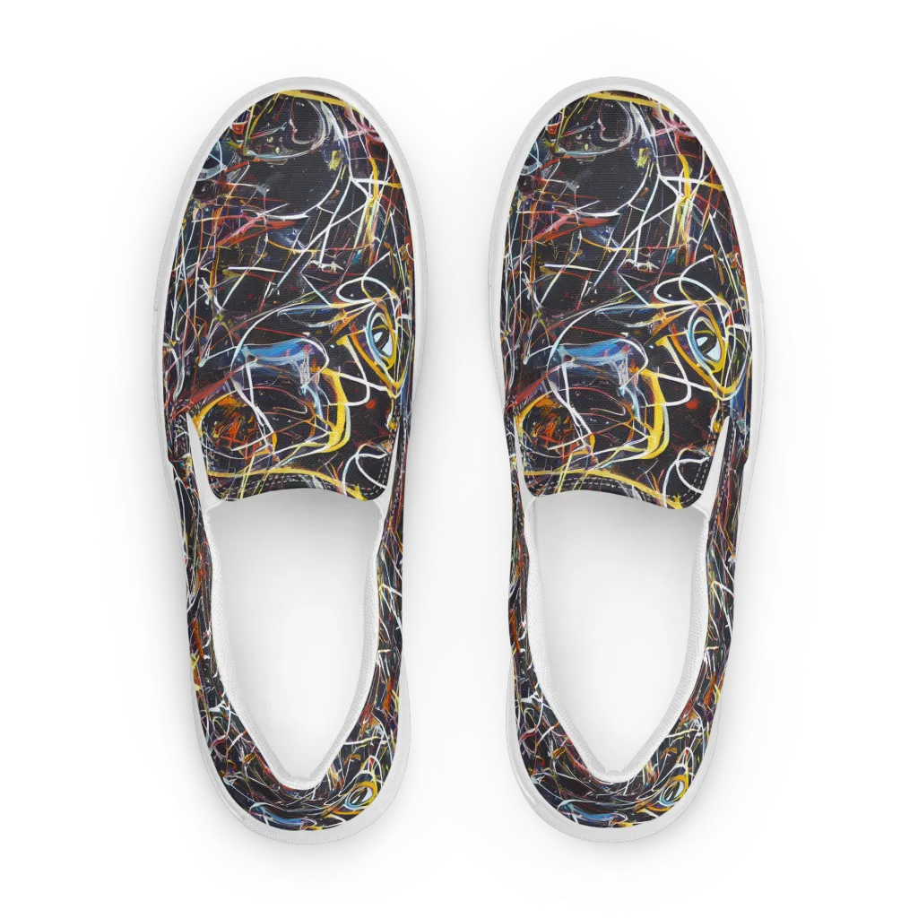 Brown Surge on Women's Slip-On Canvas Shoes — Front