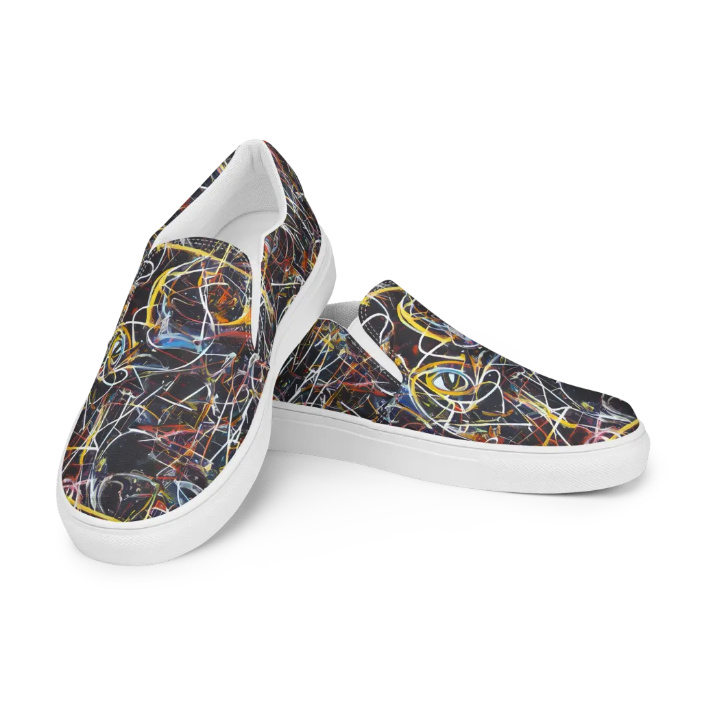 Brown Surge on Women's Slip-On Canvas Shoes — Left Front
