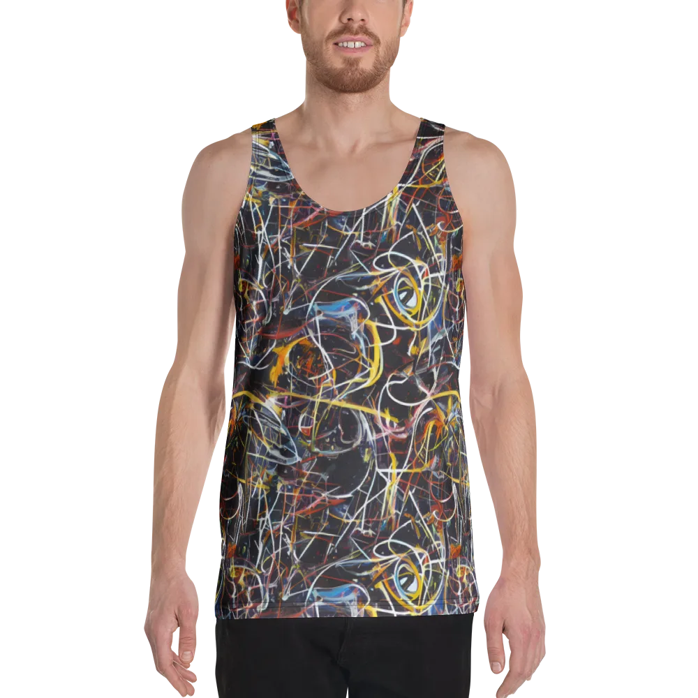 Brown Surge on Men's Tank Top — Front