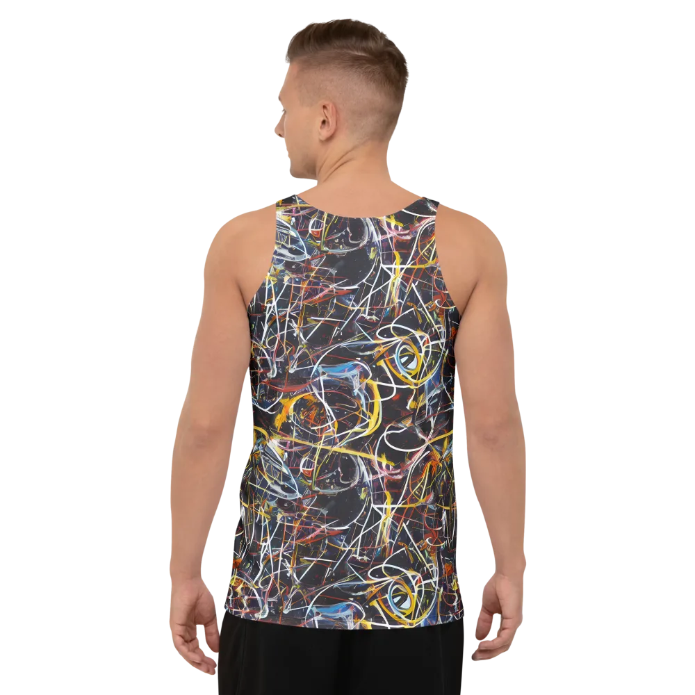 Brown Surge on Men's Tank Top — Back