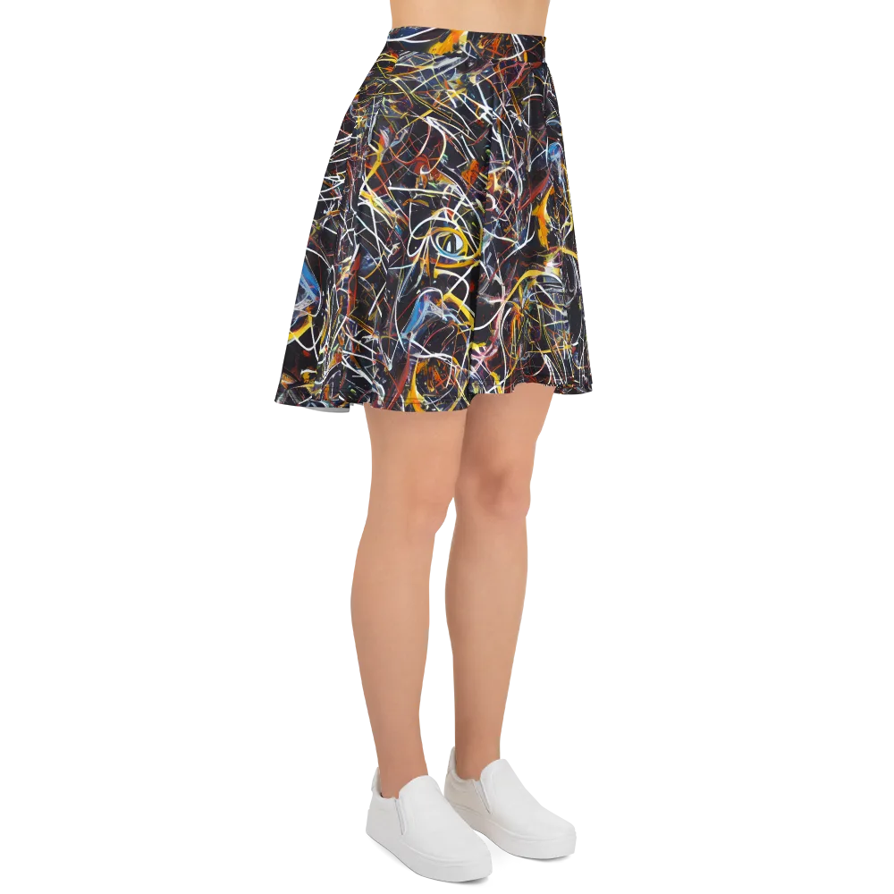 Brown Surge on Skater Skirt — Right