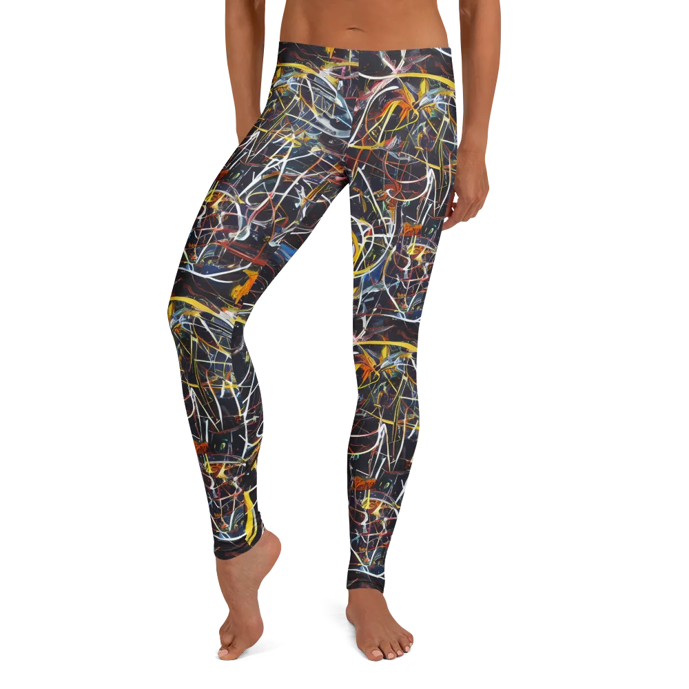 Brown Surge on Leggings — Front