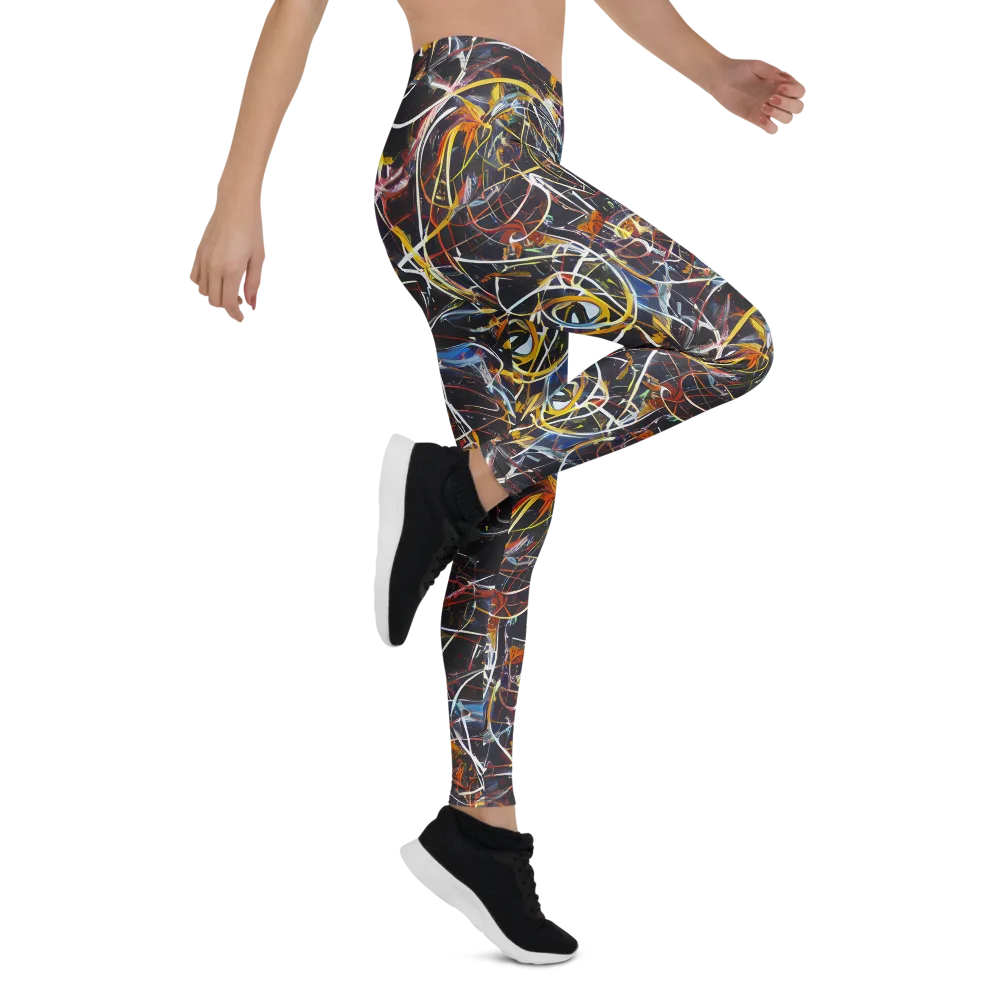 Brown Surge on Leggings — Right