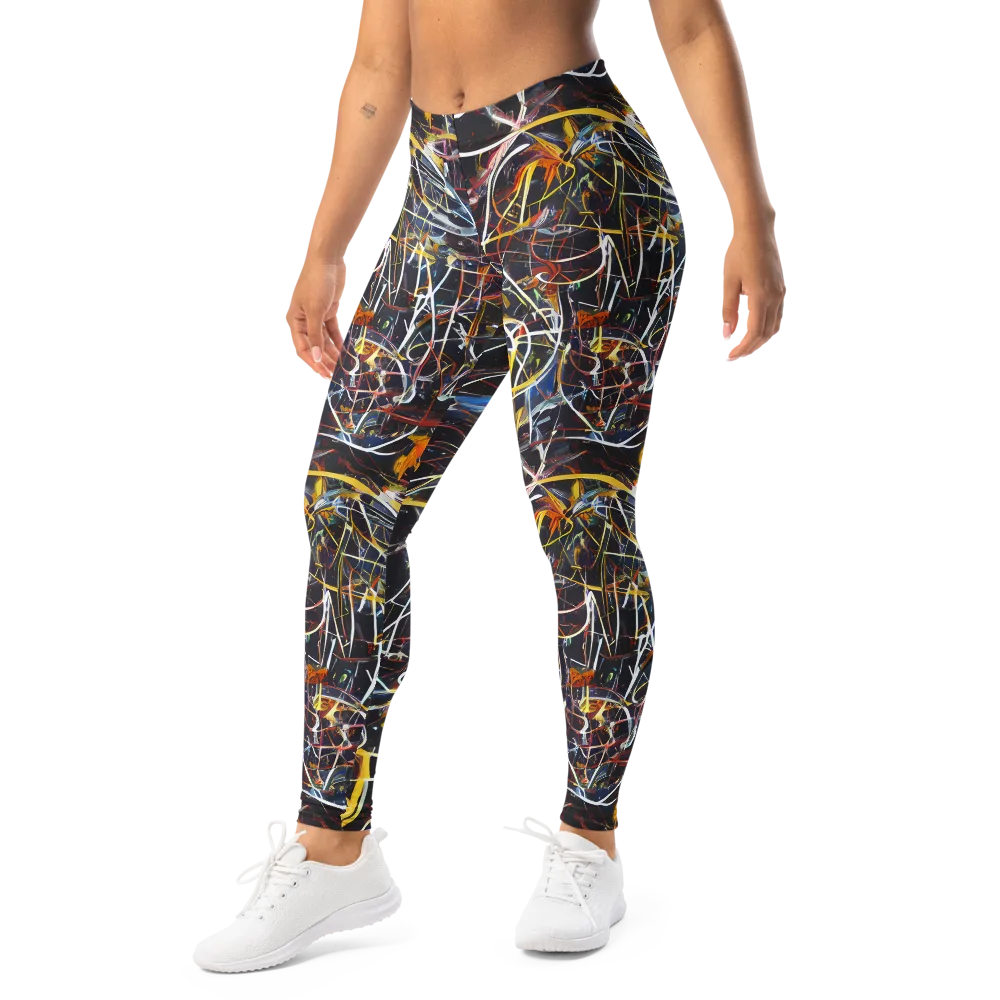 Brown Surge on Leggings — Left Front