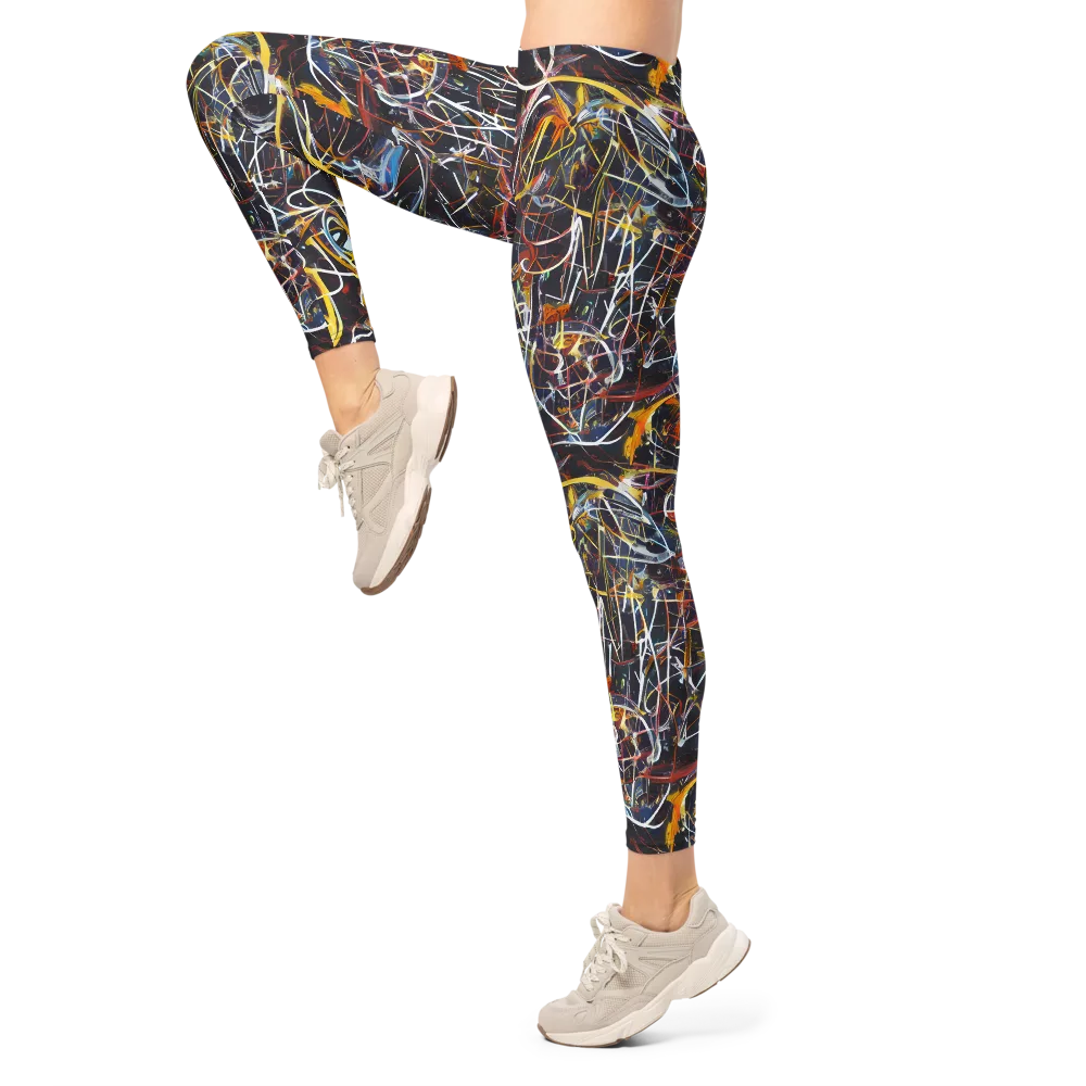 Brown Surge on Leggings — Left