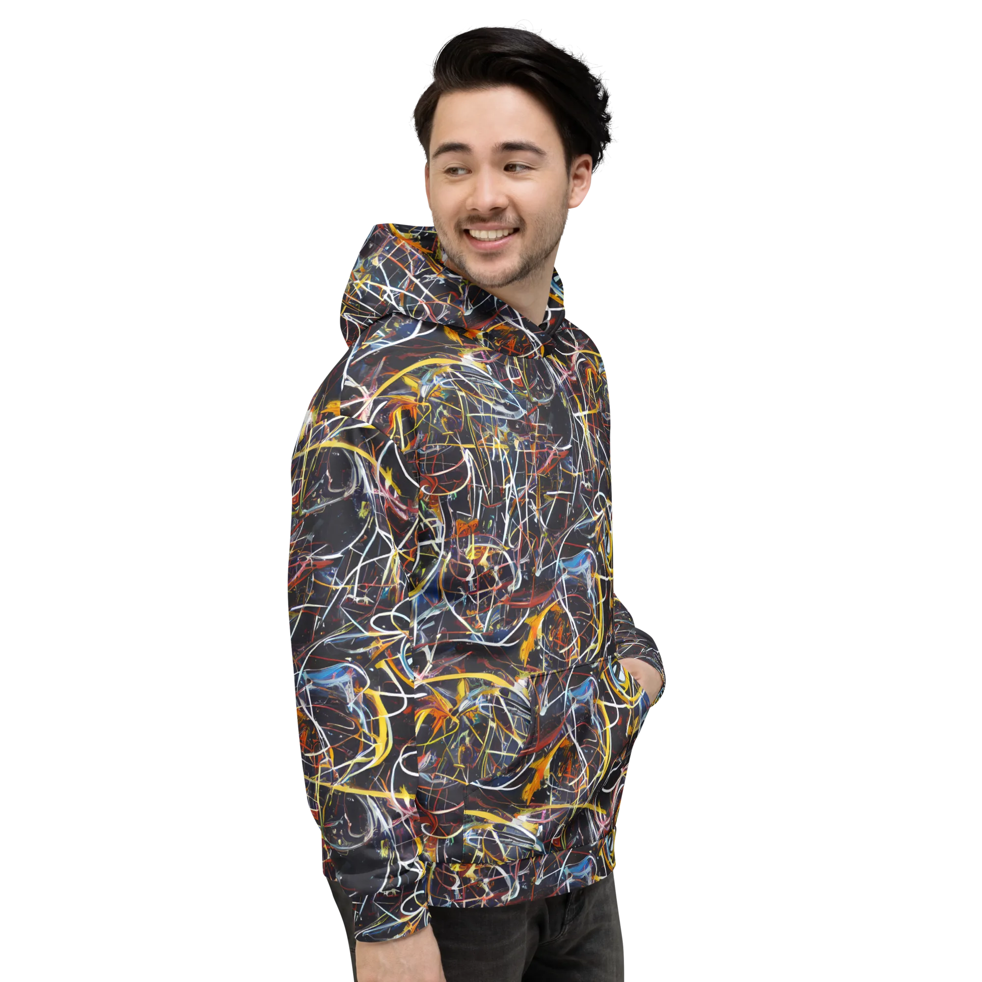 Brown Surge on Hoodie — Right