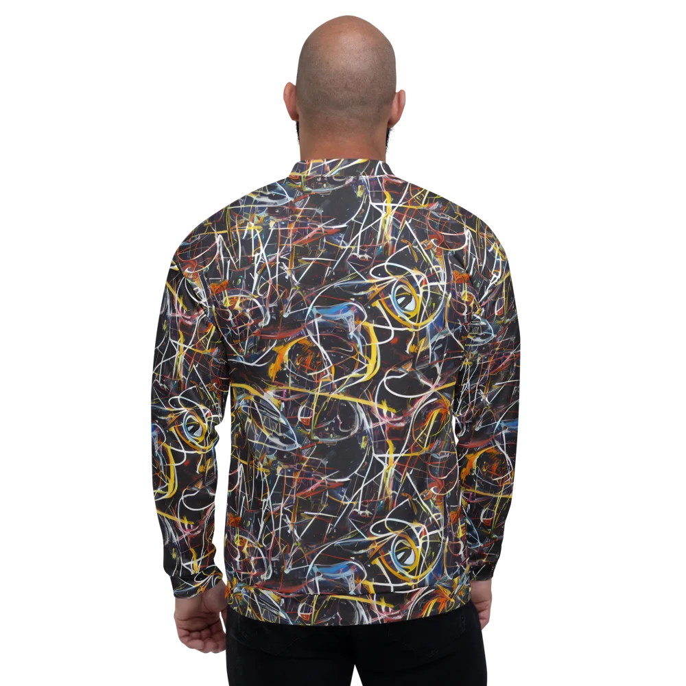 Brown Surge on Bomber Jacket — Back