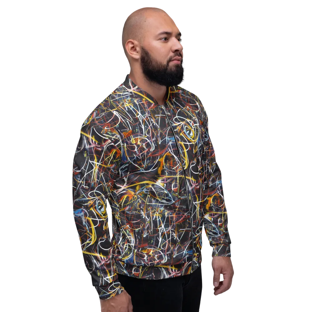 Brown Surge on Bomber Jacket — Right