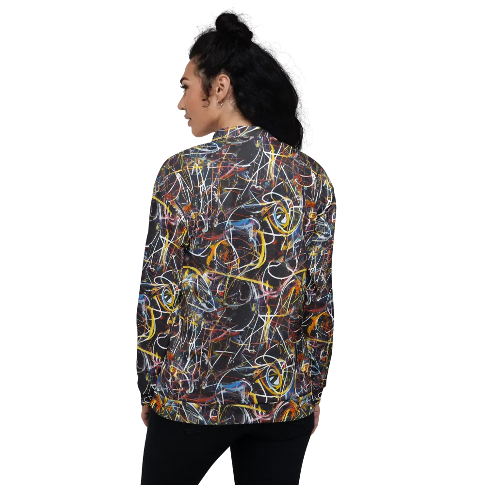 Brown Surge on Bomber Jacket — Back