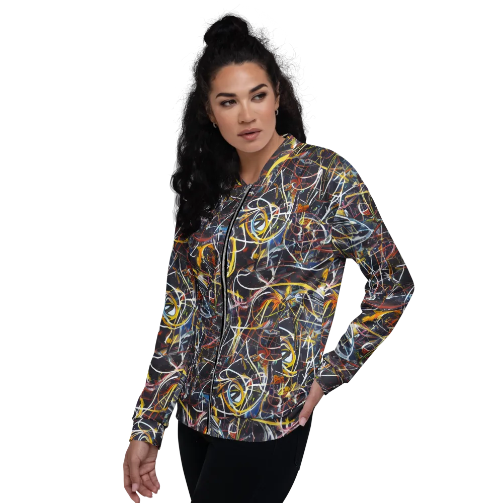 Brown Surge on Bomber Jacket — Left
