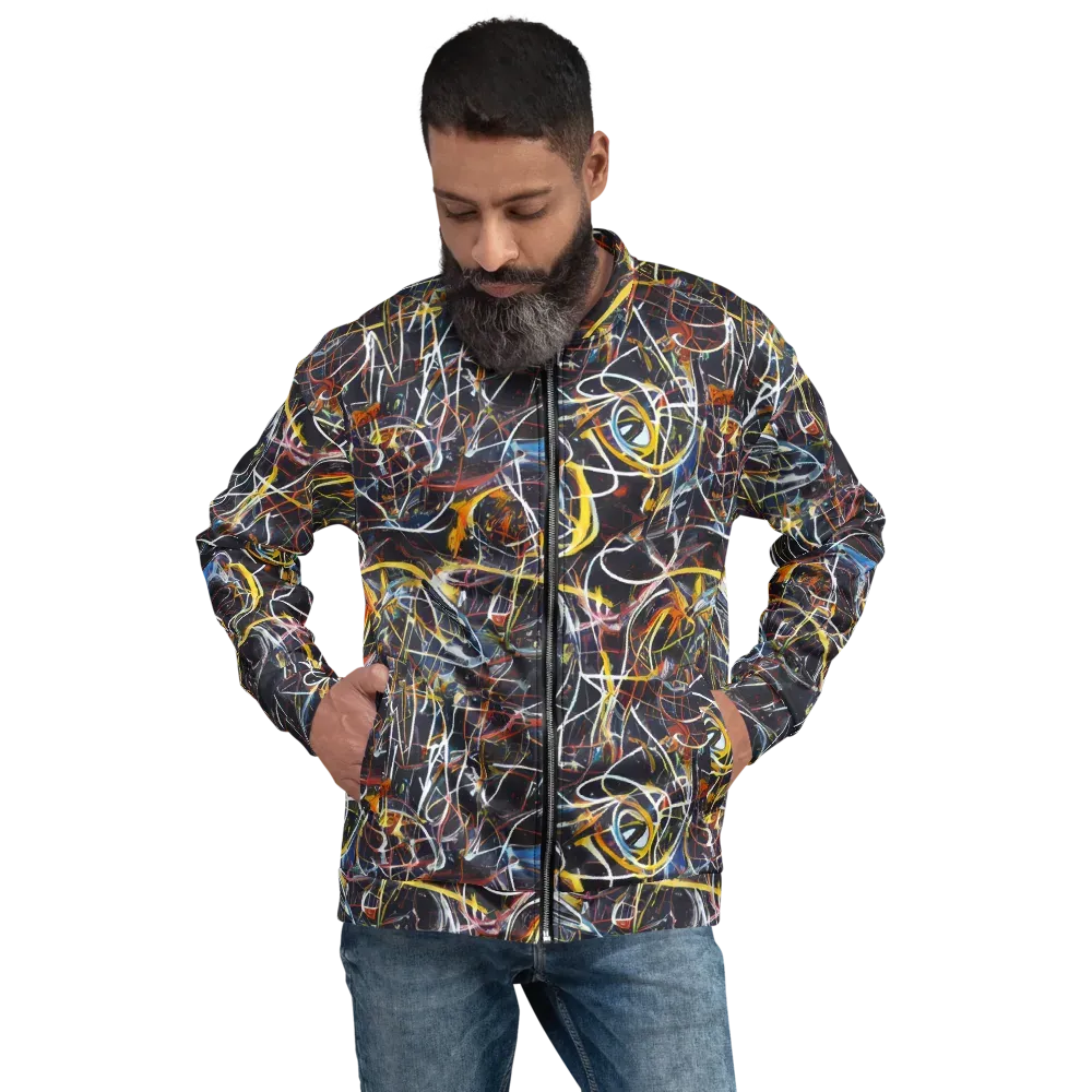 Brown Surge on Bomber Jacket — Front