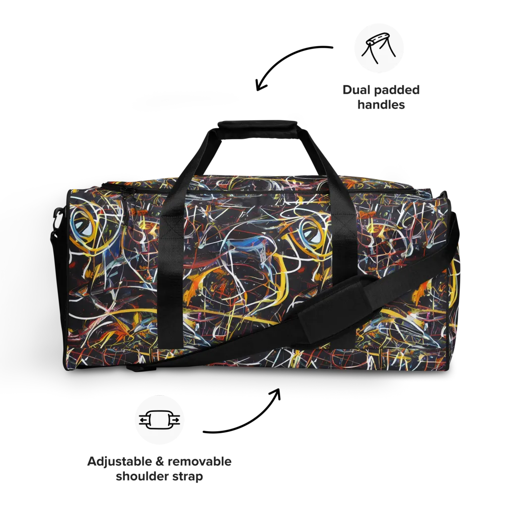 Brown Surge on Duffle Bag — Front