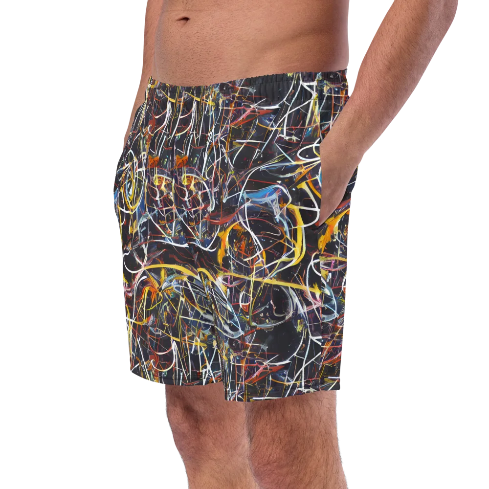 Brown Surge on Swim Trunks — Left Front