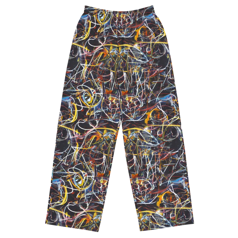 Brown Surge on Wide-Leg Pants — Front