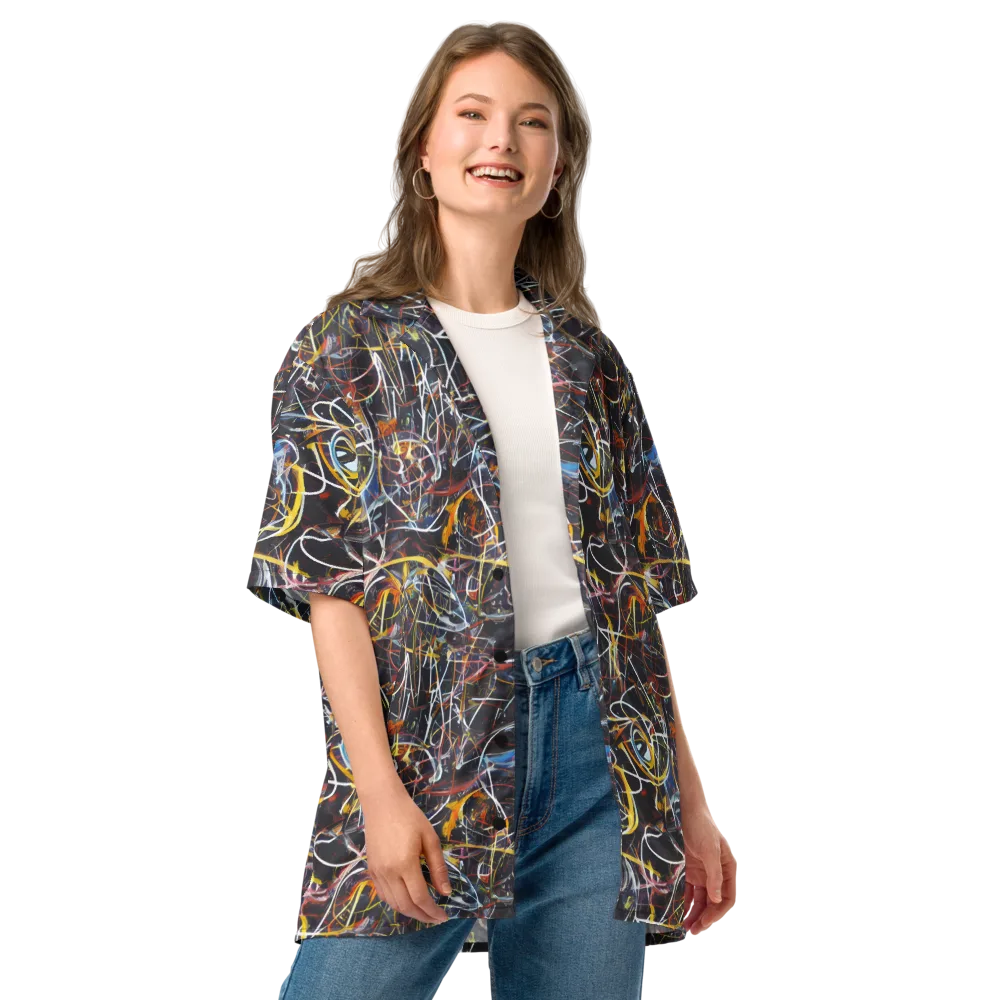 Brown Surge on Button Shirt — Front