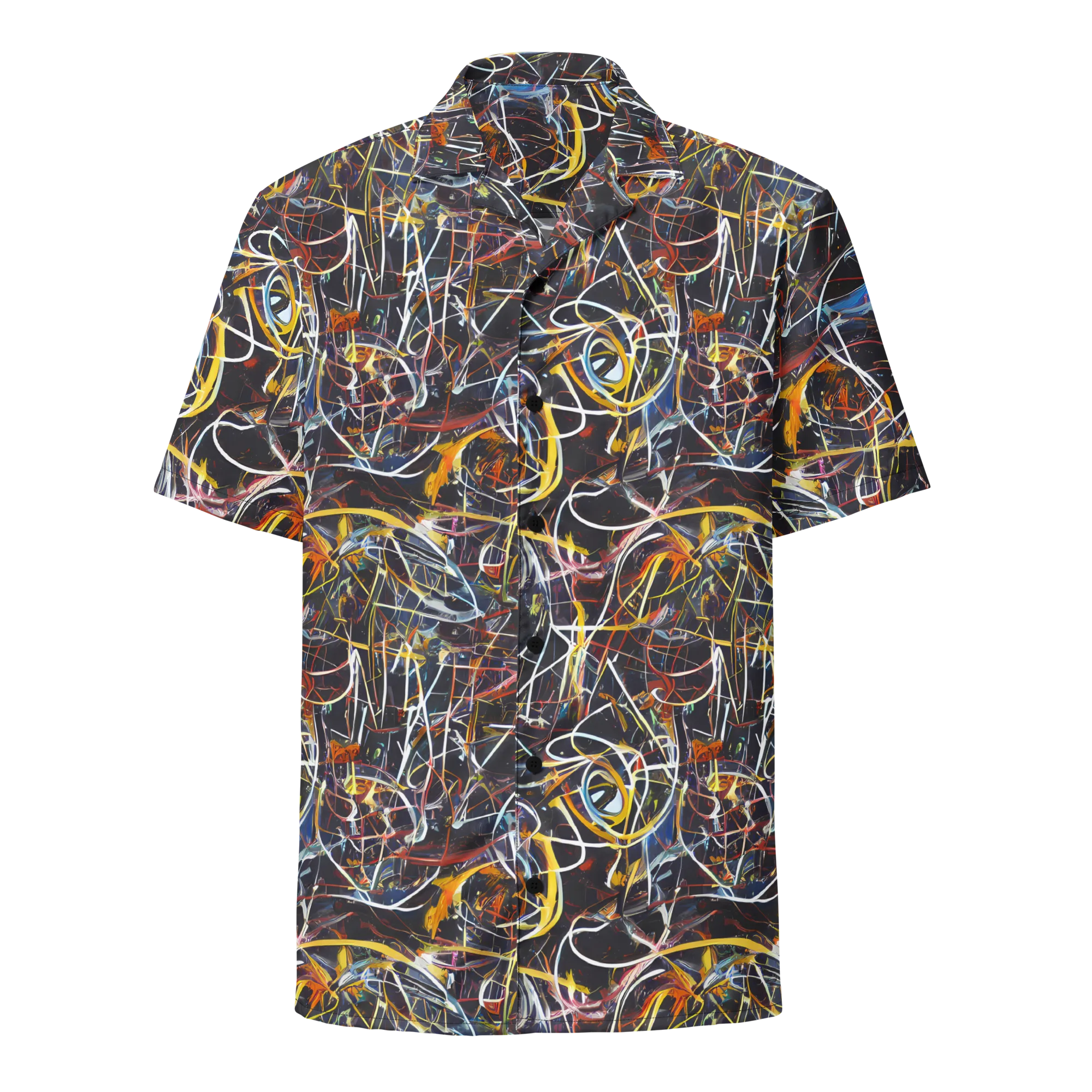 Brown Surge on Button Shirt — Front
