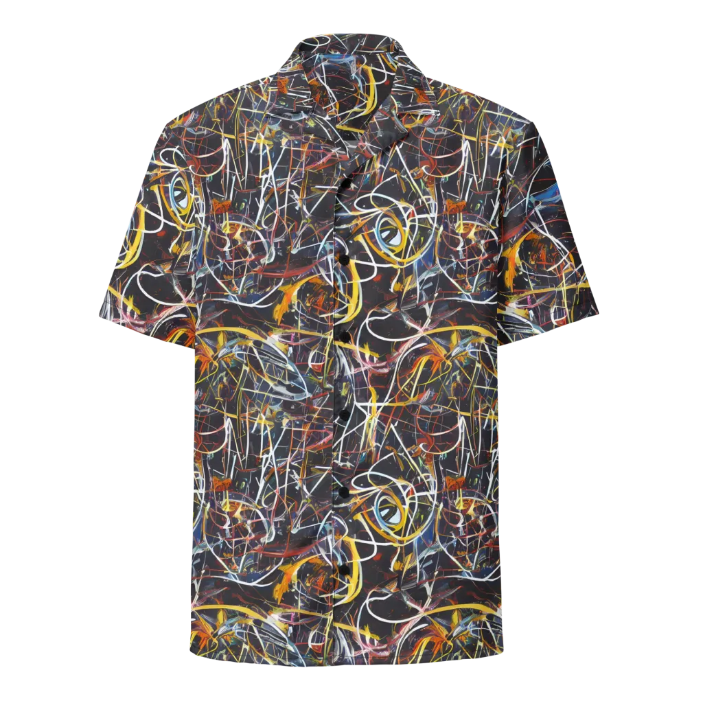 Brown Surge on Button Shirt — Front