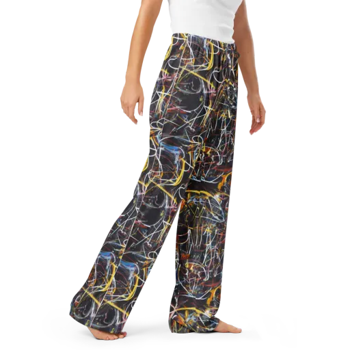 Brown Surge on a Women's Pajama Pants