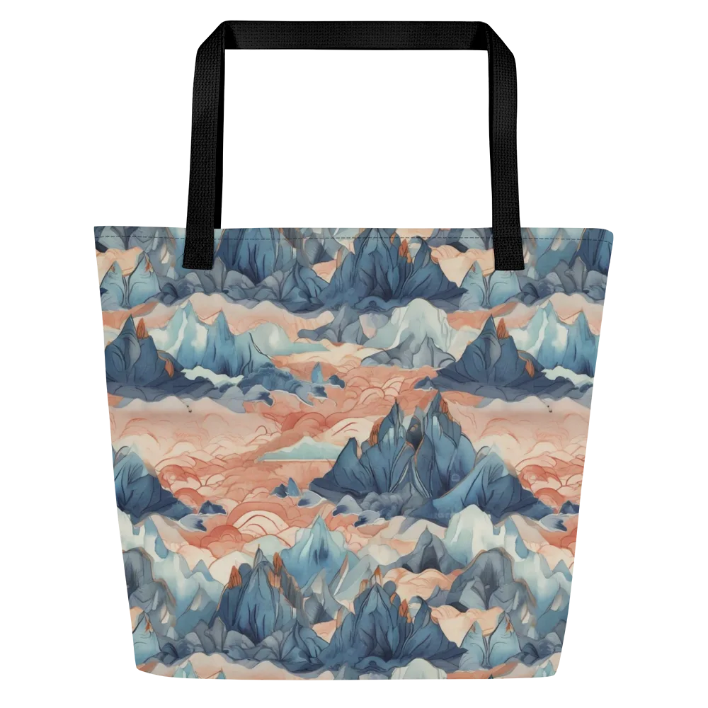Celestial Peaks on Large Tote Bag W/ Pocket — Front
