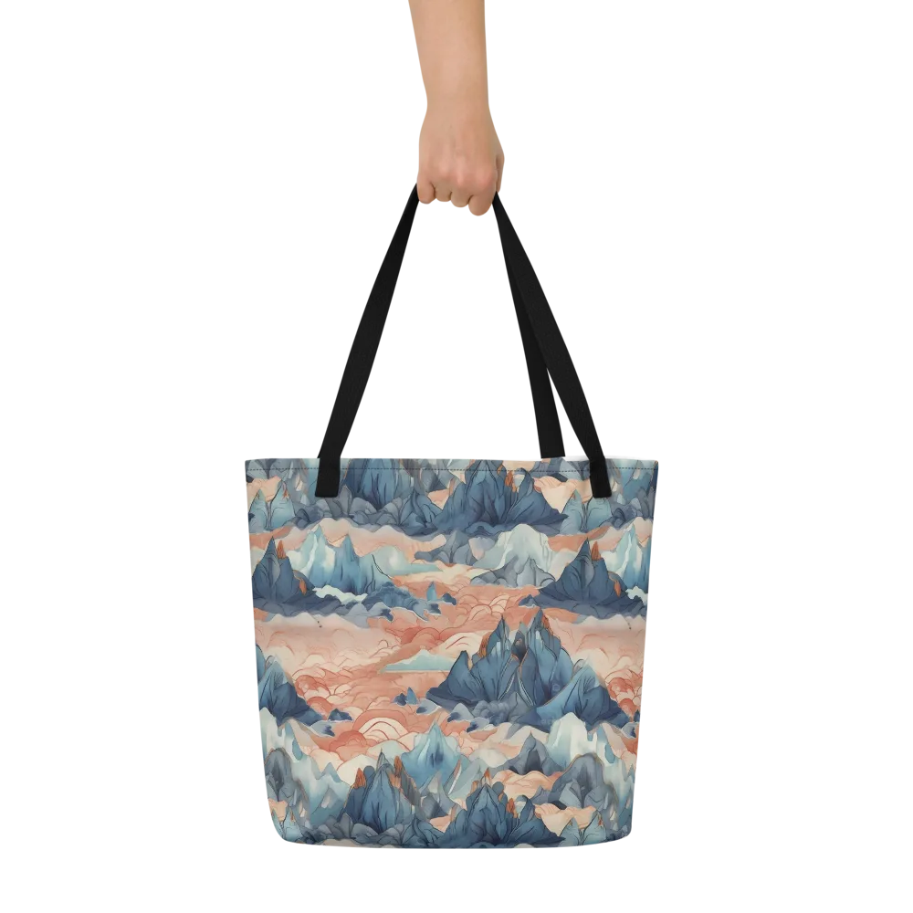 Celestial Peaks on Large Tote Bag W/ Pocket — Front