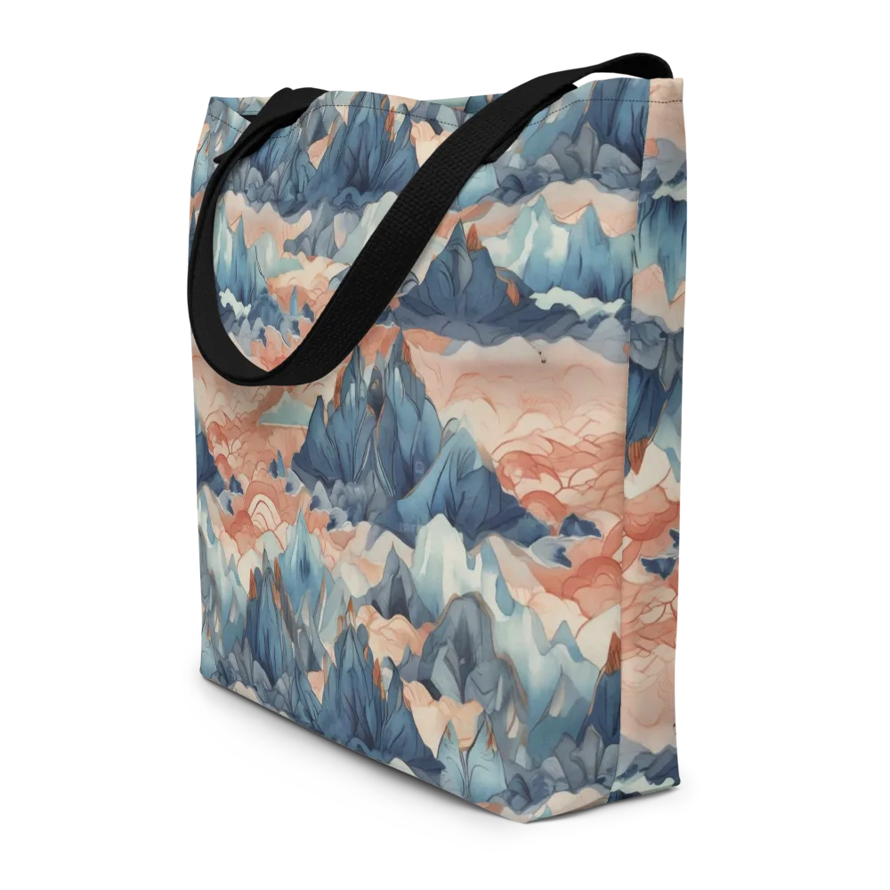 Celestial Peaks on Large Tote Bag W/ Pocket — Front