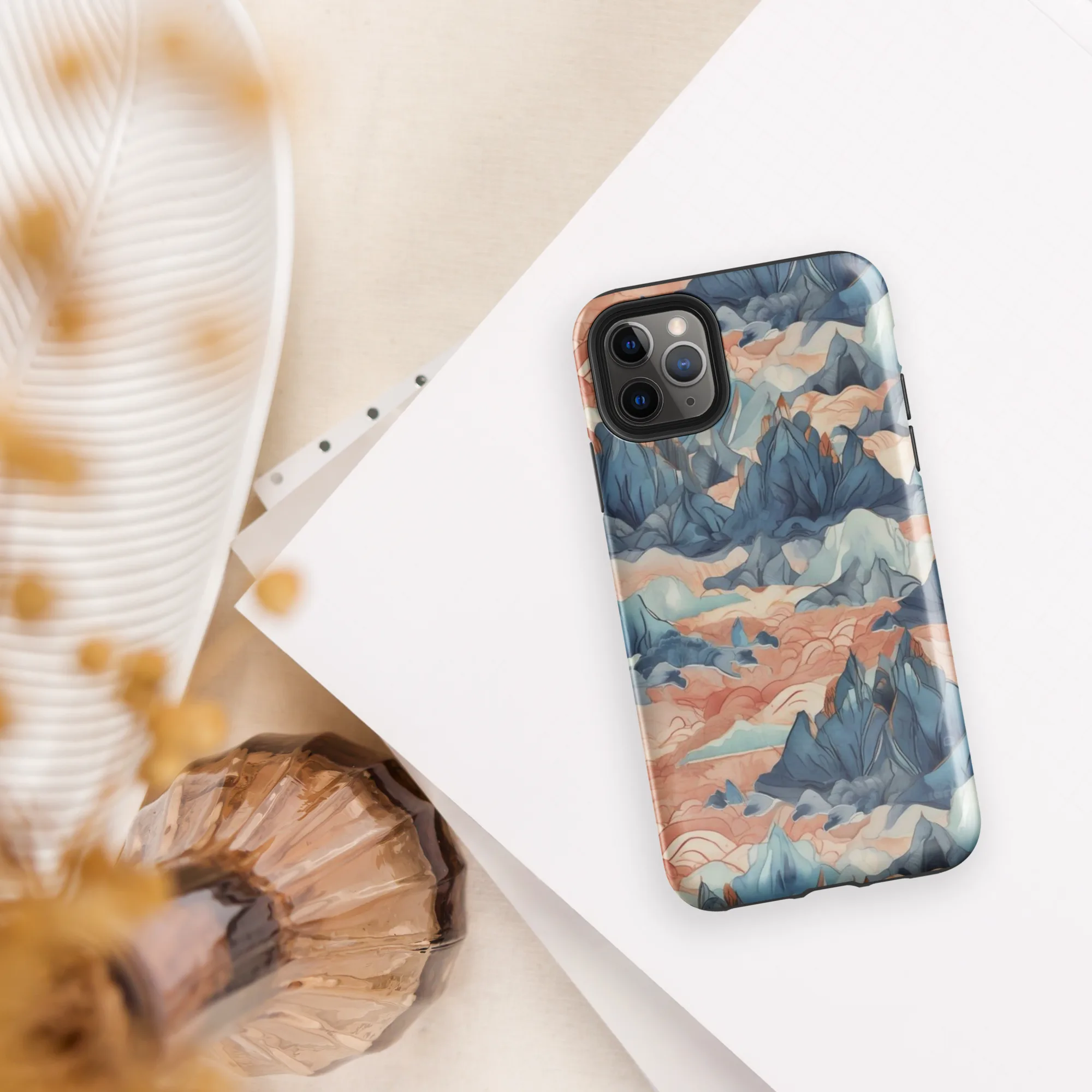 Celestial Peaks on Tough Case for iPhone® — Front