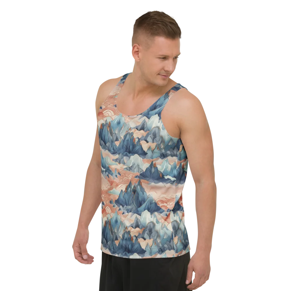 Celestial Peaks on Men's Tank Top — Left Front