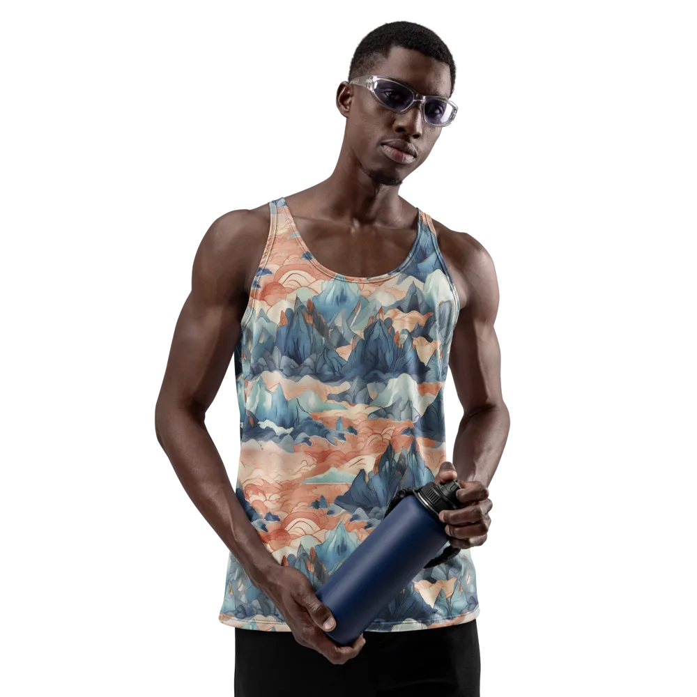 Celestial Peaks on Men's Tank Top — Front