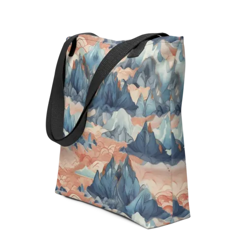Celestial Peaks on a Tote Bag