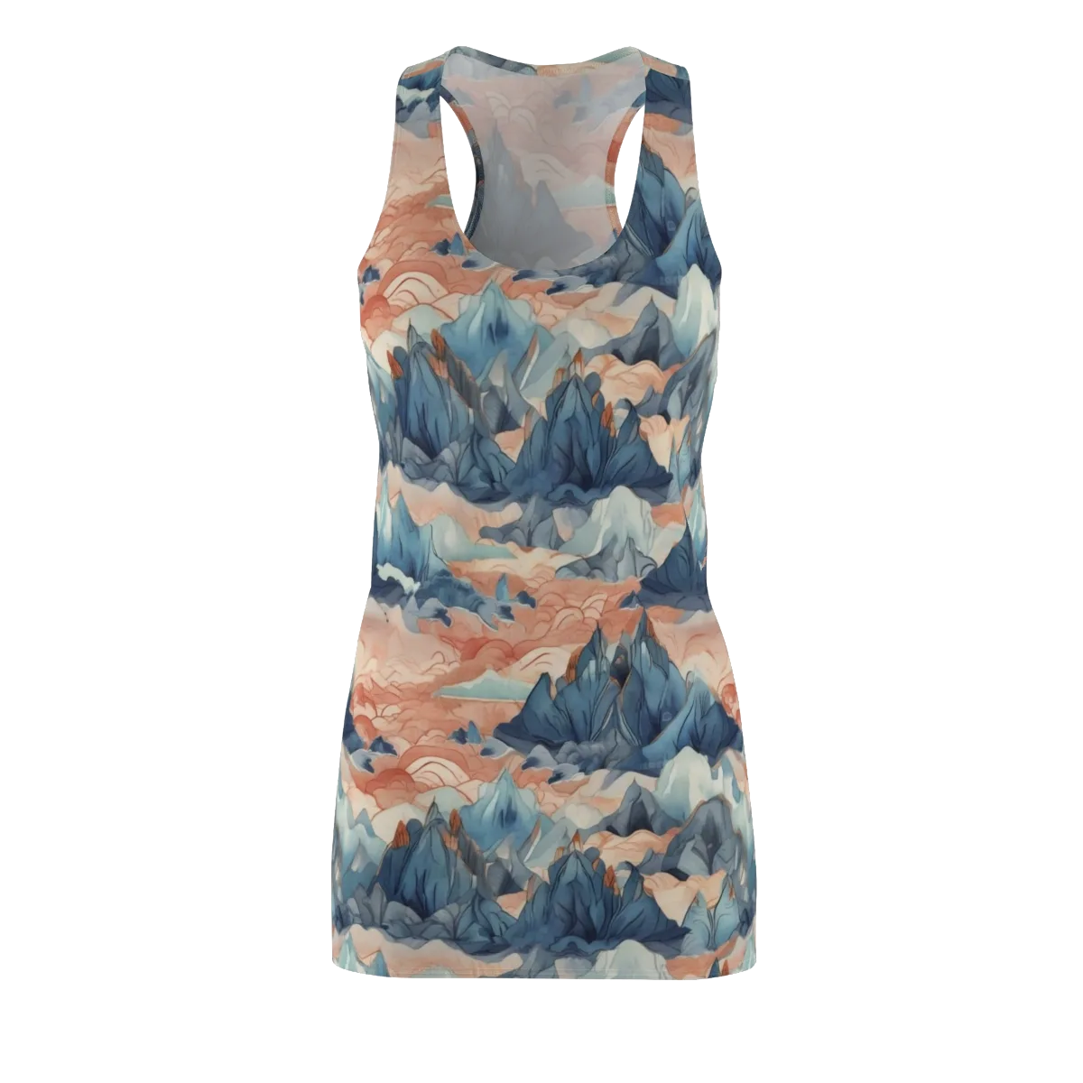 Celestial Peaks on Racerback Dress — Front